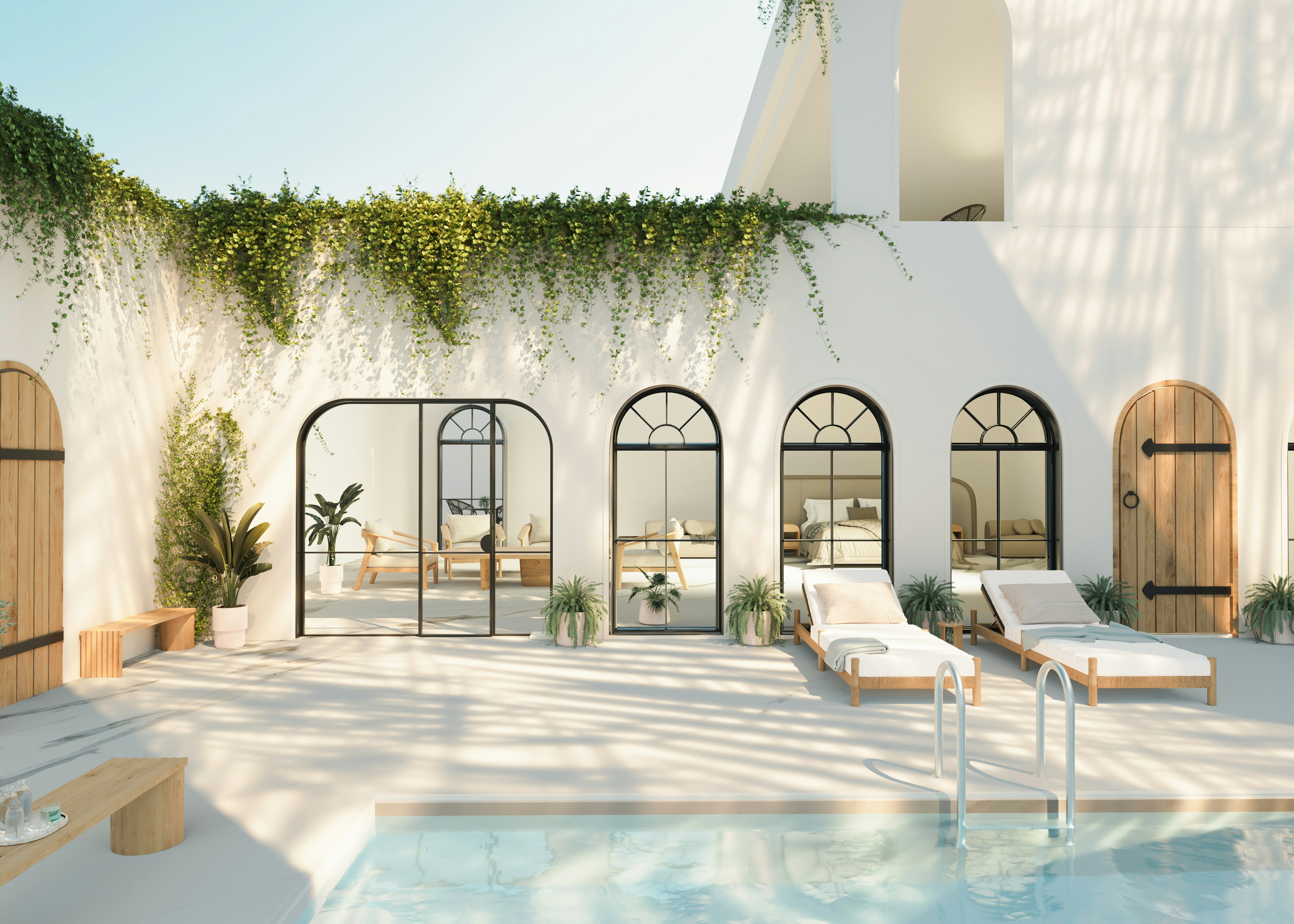 Custom villa on private land