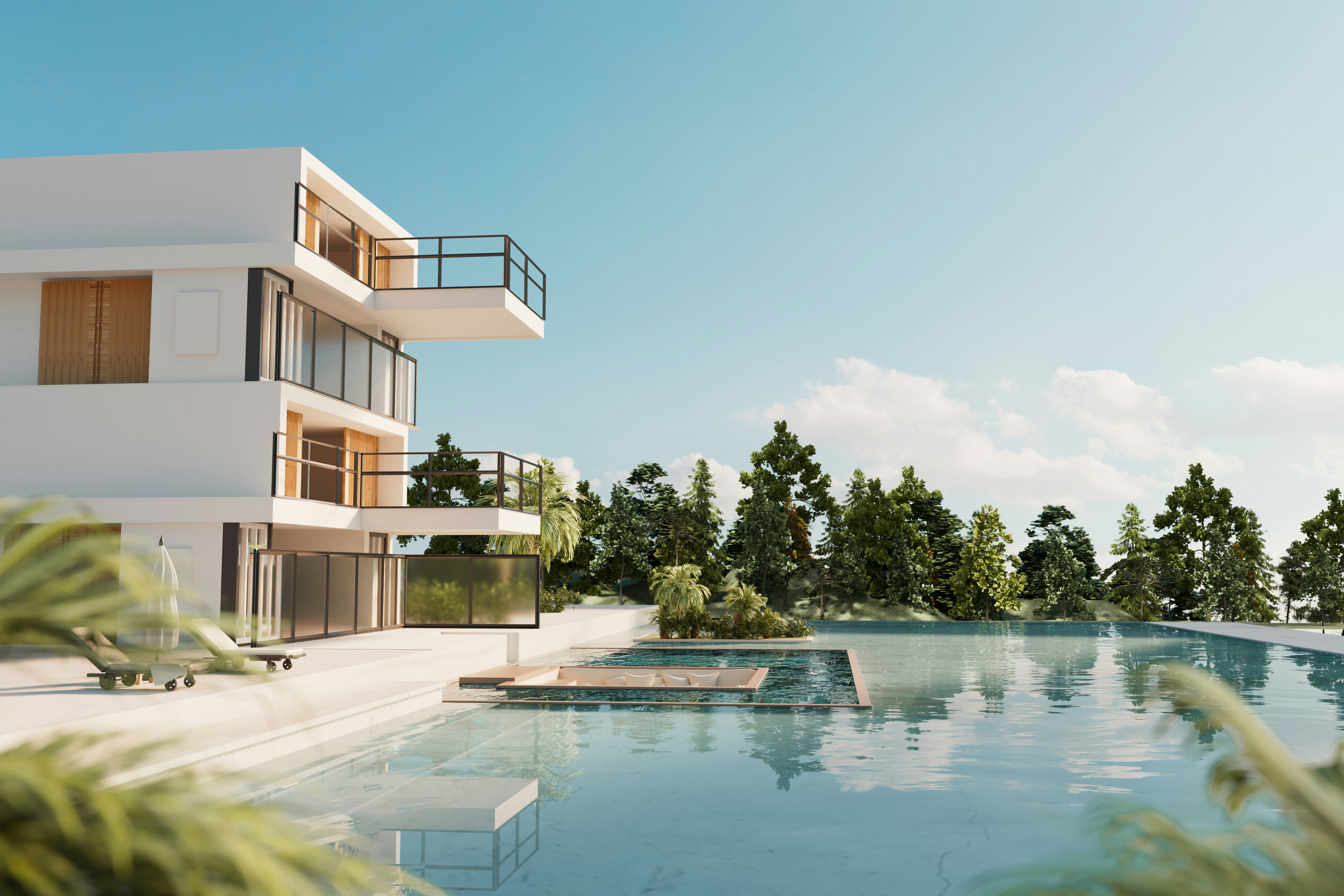 Courtyard with natural light